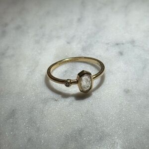 Kendra Scott Gold Ring with Moonstone